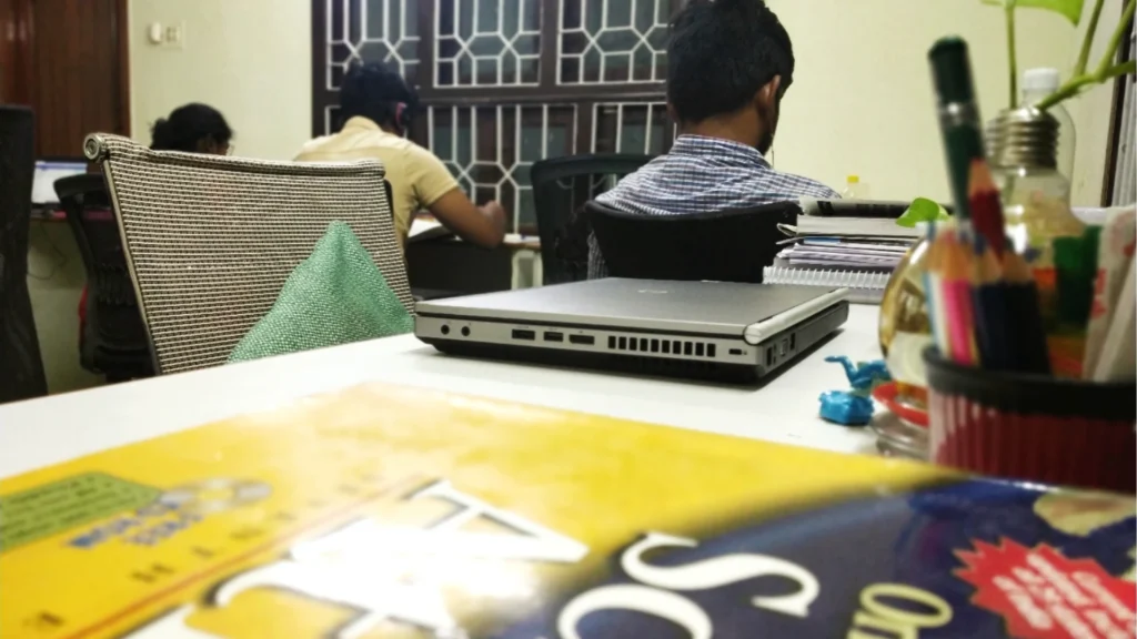 Neet students preparing at Daksha study hall in chennai